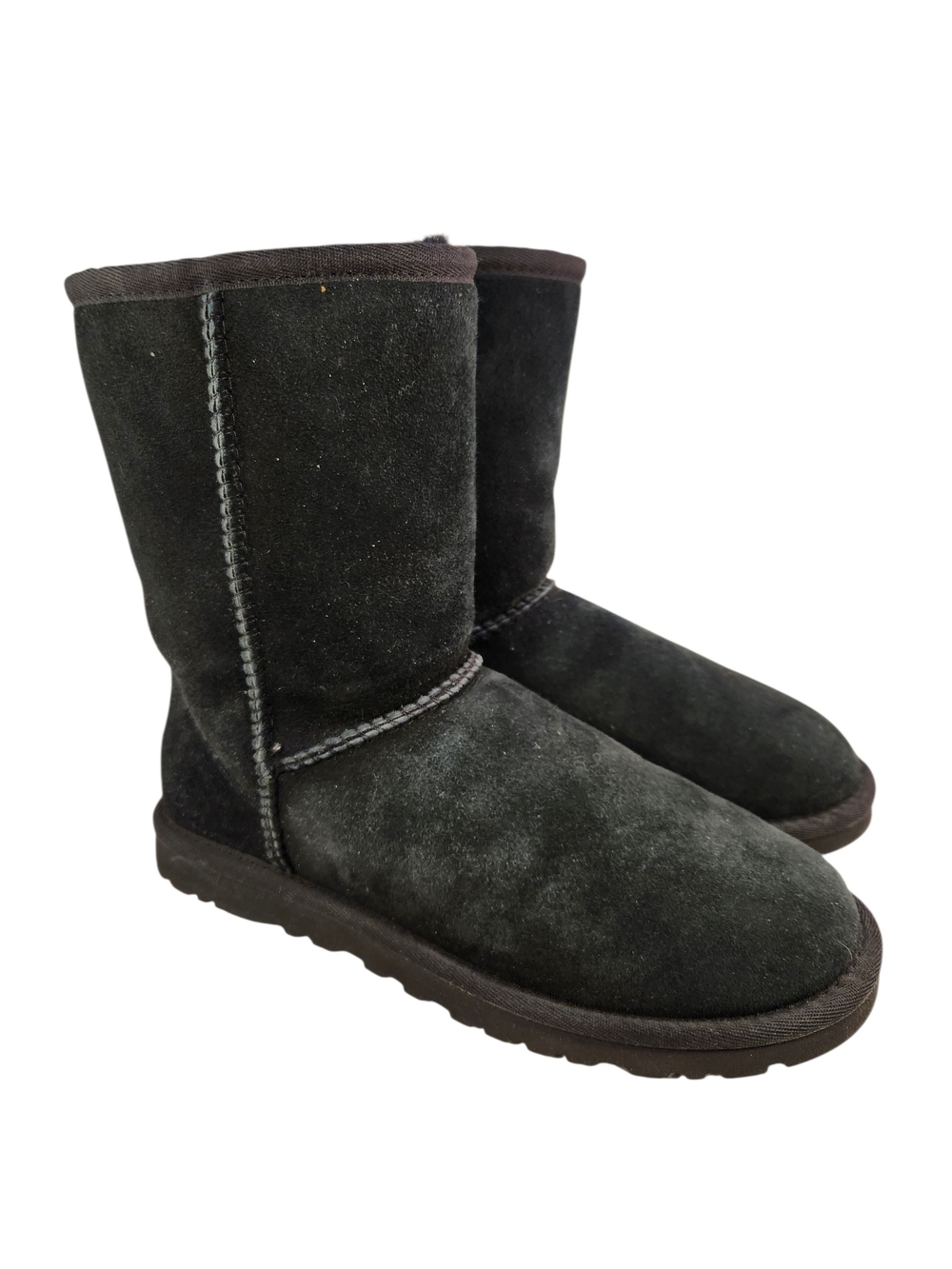 UGG Classic Black Suede Winter Boots SIZE 6